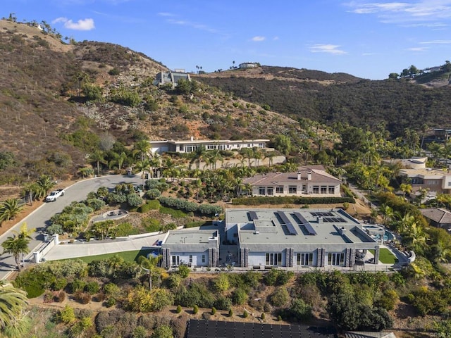 bird's eye view featuring a mountain view