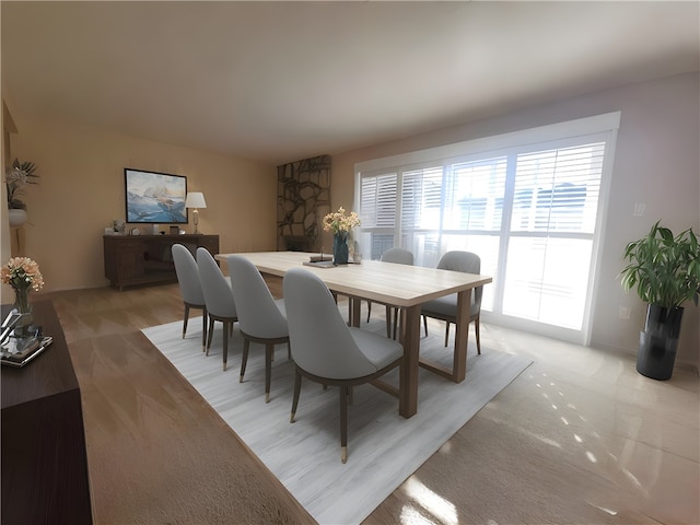 view of dining room