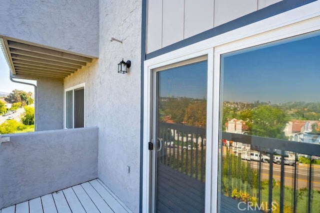 view of balcony