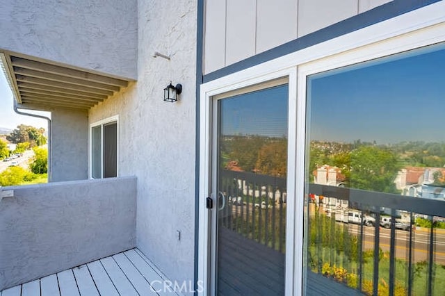 view of balcony