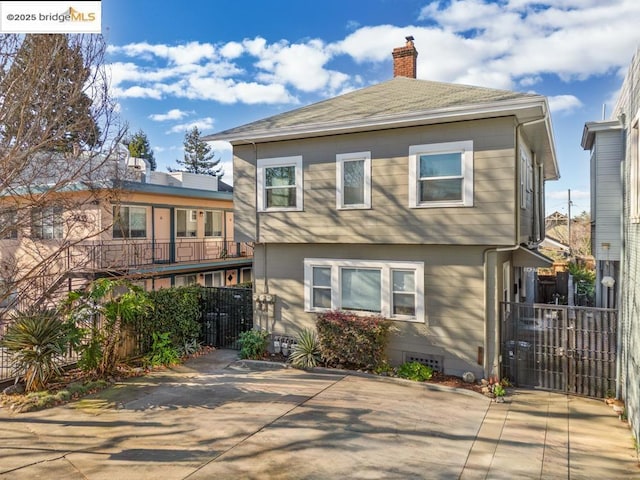 view of front of house with a patio