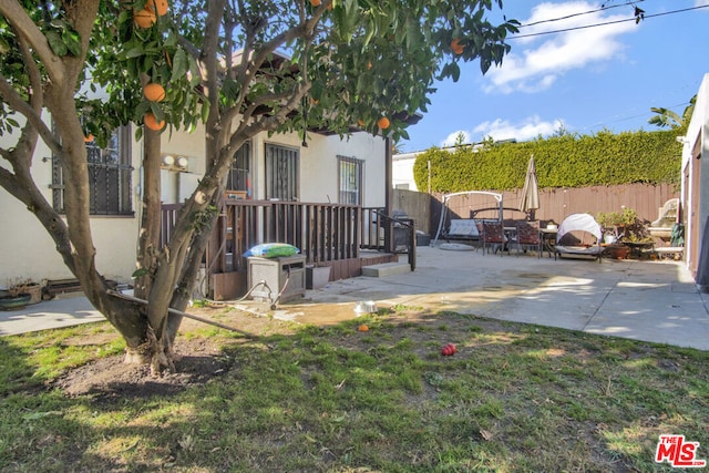 exterior space with a patio