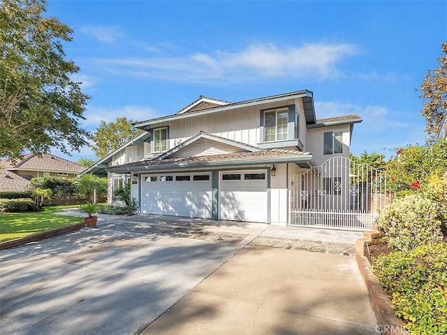 front facade featuring a garage