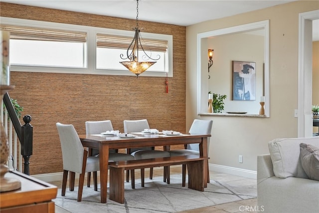 view of dining area