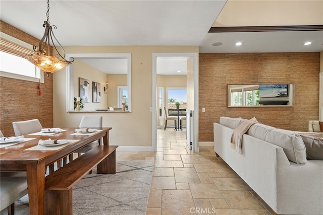 view of dining area