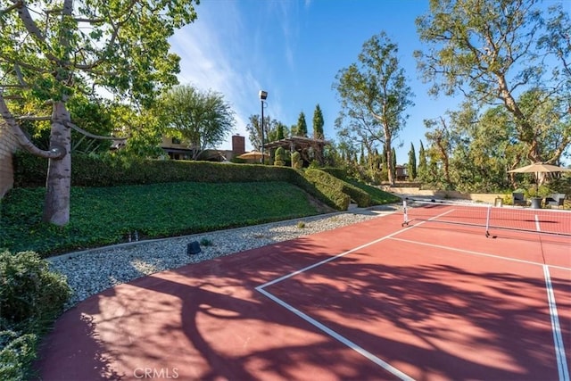 view of tennis court