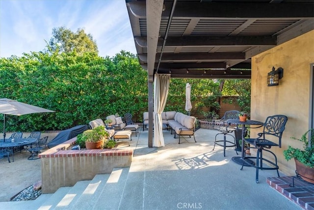 view of patio / terrace with outdoor lounge area