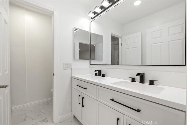 bathroom with vanity