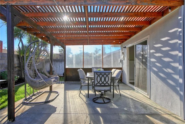 view of sunroom