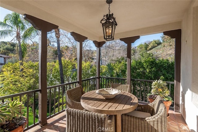 view of balcony