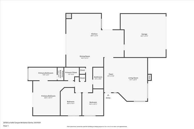 23726 La Salle Canyon Rd, Newhall, CA 91321 - view of property floor plan