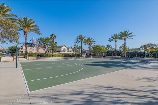 view of basketball court