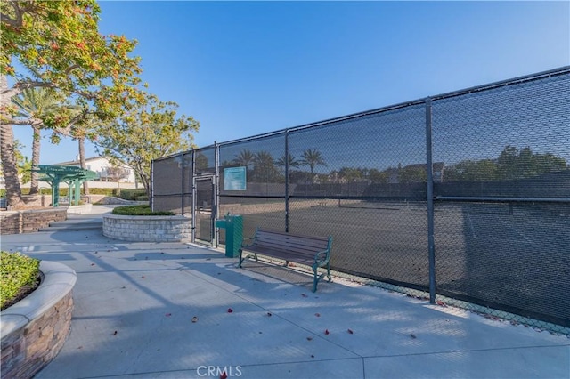 view of tennis court