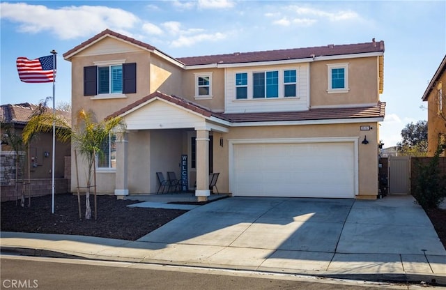 view of front of home featuring a garage