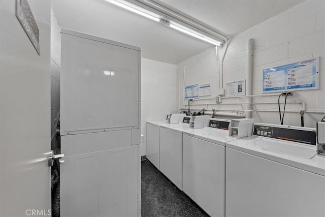 washroom featuring separate washer and dryer