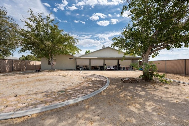 view of rear view of property