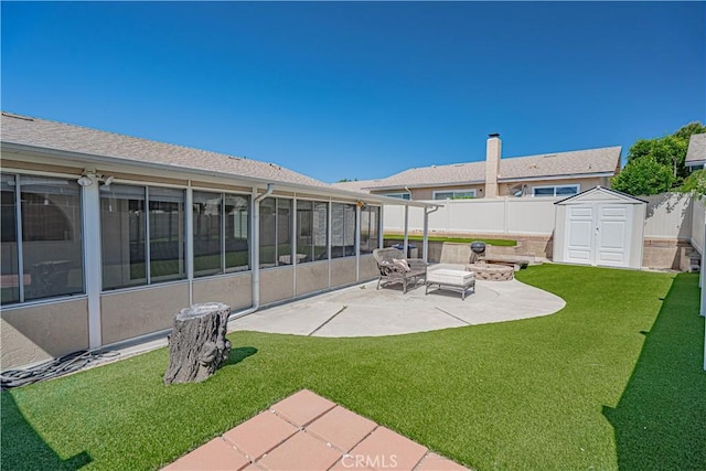 26478 Fairway Cir, Newhall, CA 91321 - view of yard featuring a patio and a sunroom