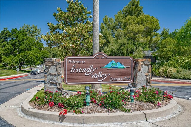 26478 Fairway Cir, Newhall, CA 91321 - community sign featuring view of scattered trees