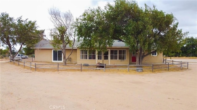 view of front of home