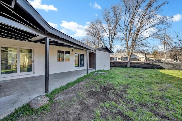 view of yard with a patio