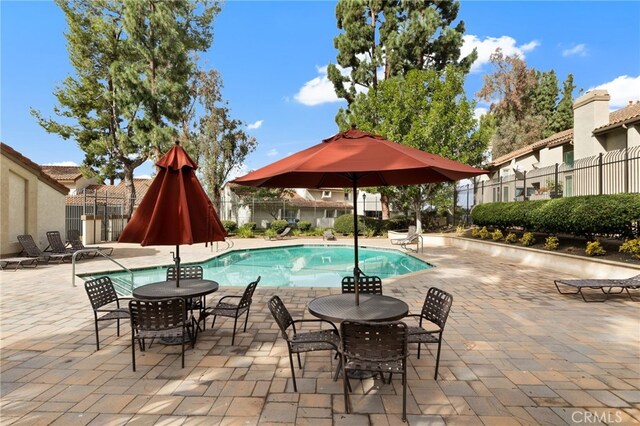 view of pool with a patio