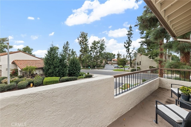 view of balcony