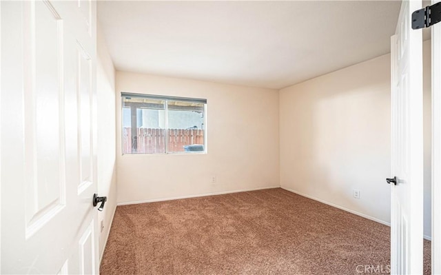 view of carpeted empty room