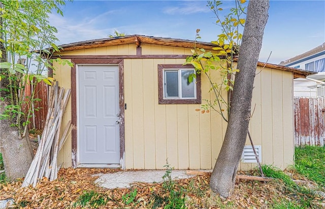 view of outbuilding