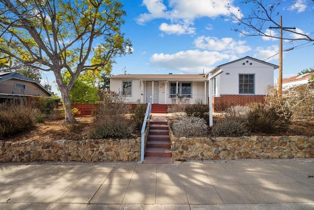 view of front of house with covered porch