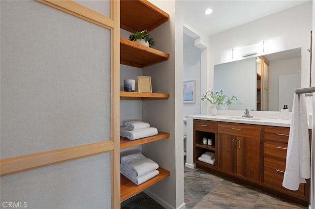 bathroom with vanity