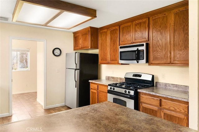 kitchen with stainless steel appliances