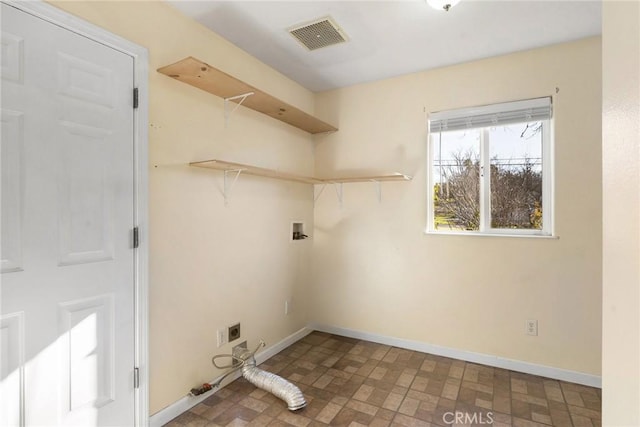 laundry area featuring electric dryer hookup, washer hookup, and hookup for a gas dryer