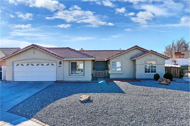 ranch-style house with a garage