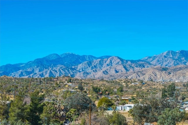 view of mountain feature