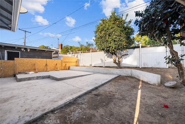 view of yard with a patio