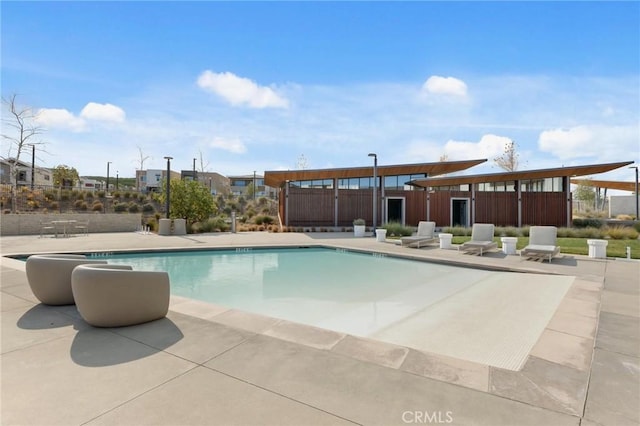 view of pool with a patio area