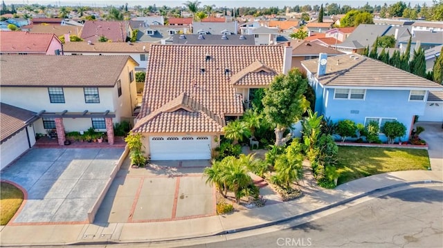 bird's eye view featuring a residential view