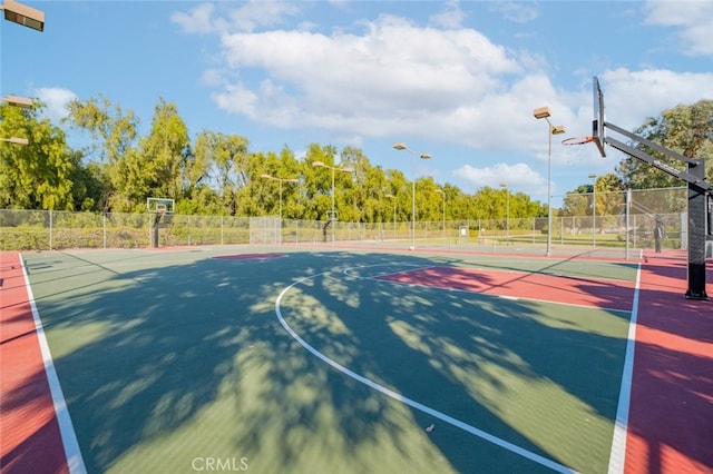 view of sport court