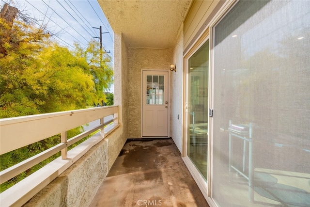 view of balcony