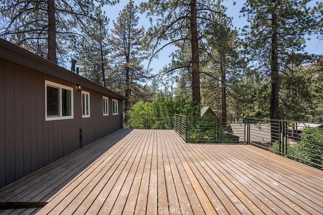 view of wooden terrace