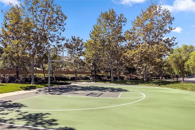 view of basketball court