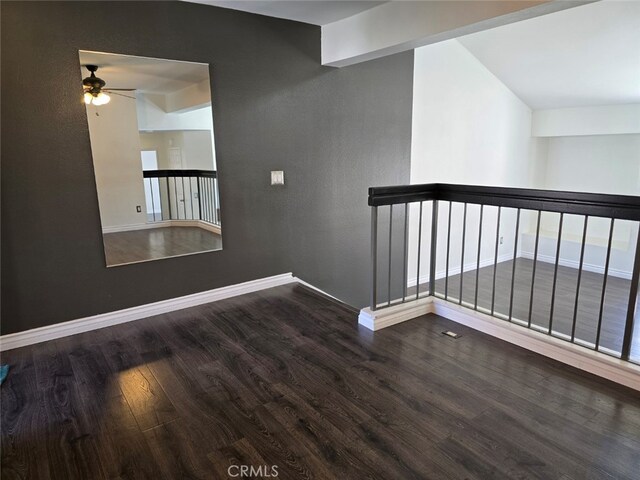 hallway featuring dark hardwood / wood-style floors