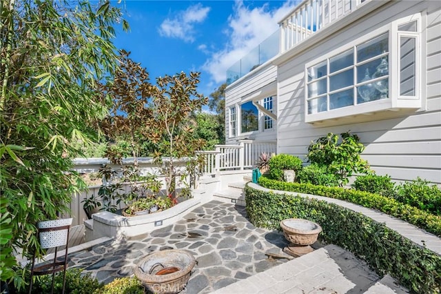 exterior space with a patio