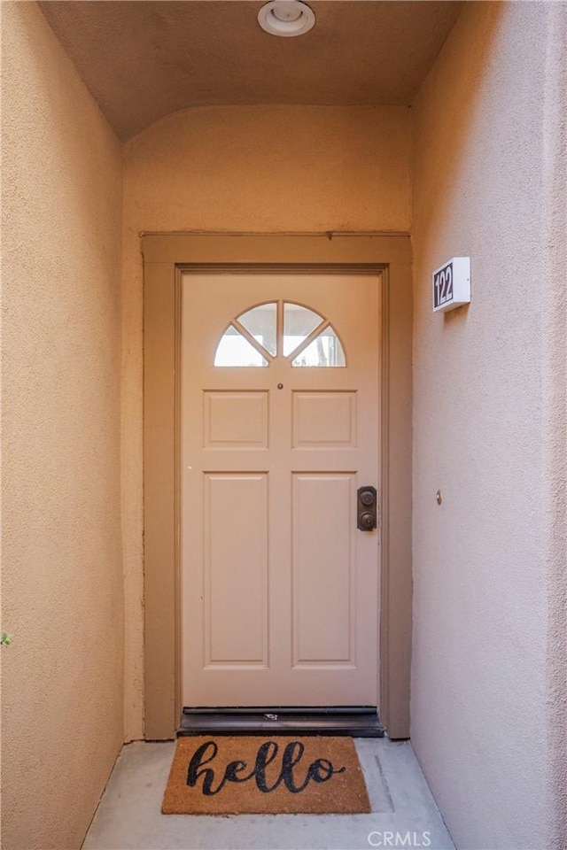 view of entrance to property