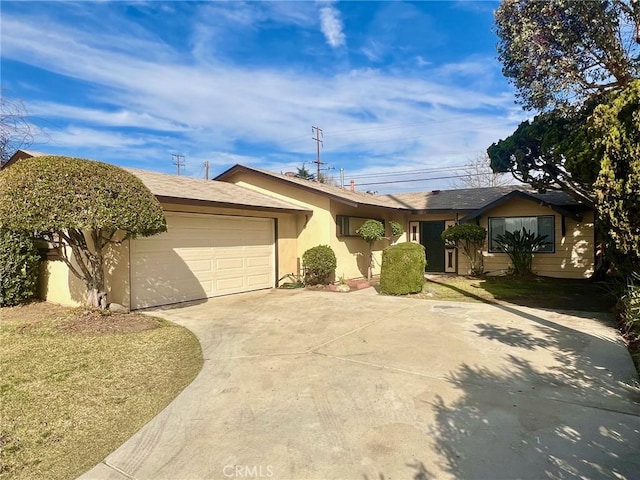 ranch-style house with a garage