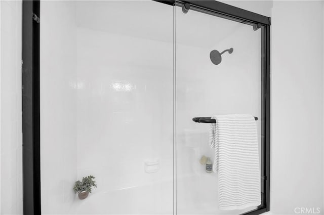 bathroom featuring walk in shower