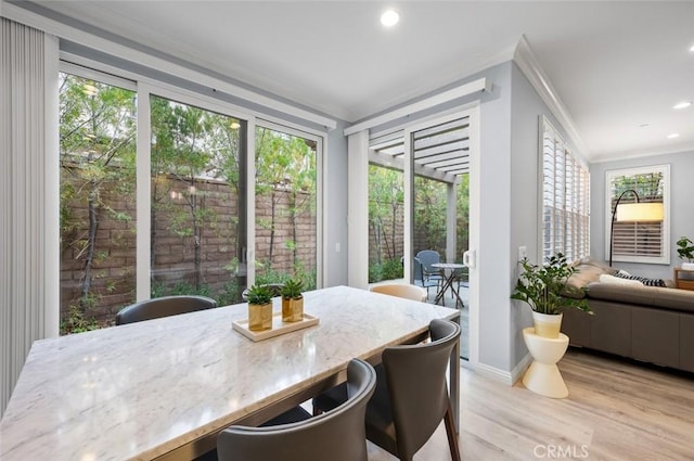 view of sunroom