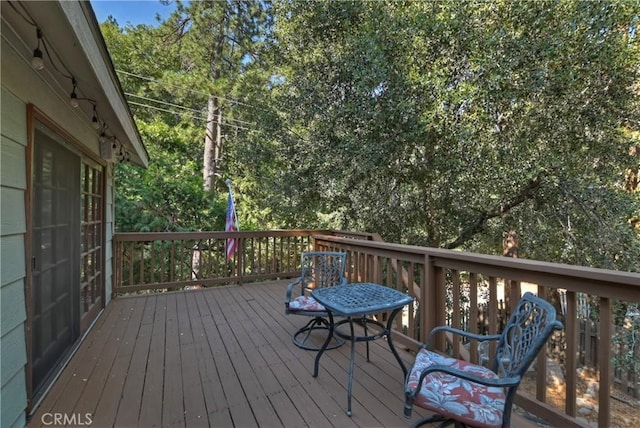 view of wooden terrace