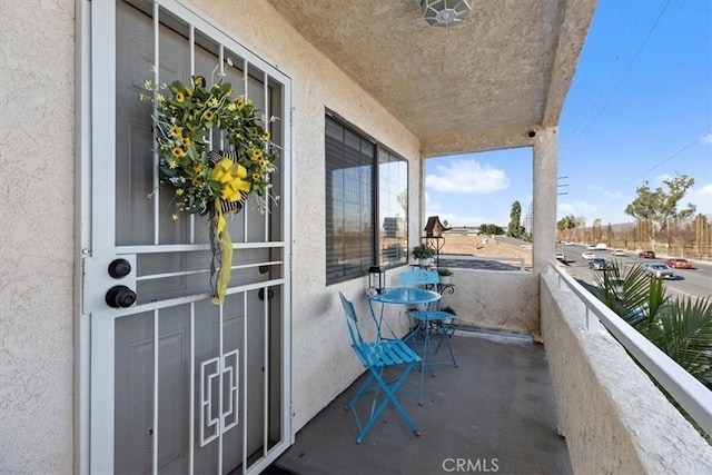 view of balcony