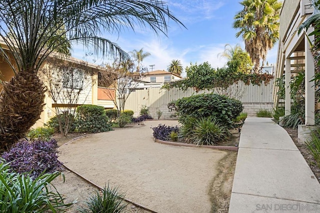 view of yard with a patio